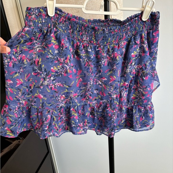 Blue floral mini skirt- French Connection - Picture 5 of 5